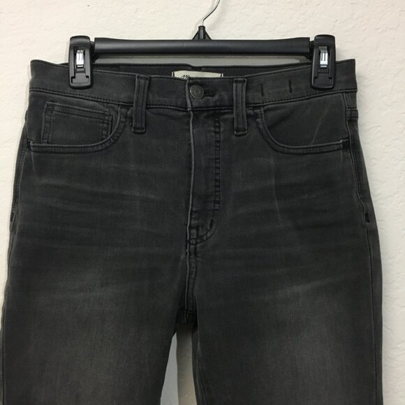 Madewell Womens Jean High-Rise Size 28 Roadtripper Jeggings Skinny Raw Hem Gray - Picture 4 of 14